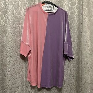 Chrissa Sparkles Split Tshirt Dress